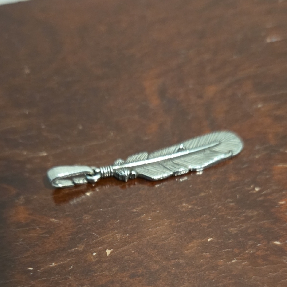 Danforth Pewter Feather Pendant View 3